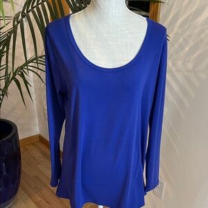 LuLaRoe Royal Blue Long Sleeve Top